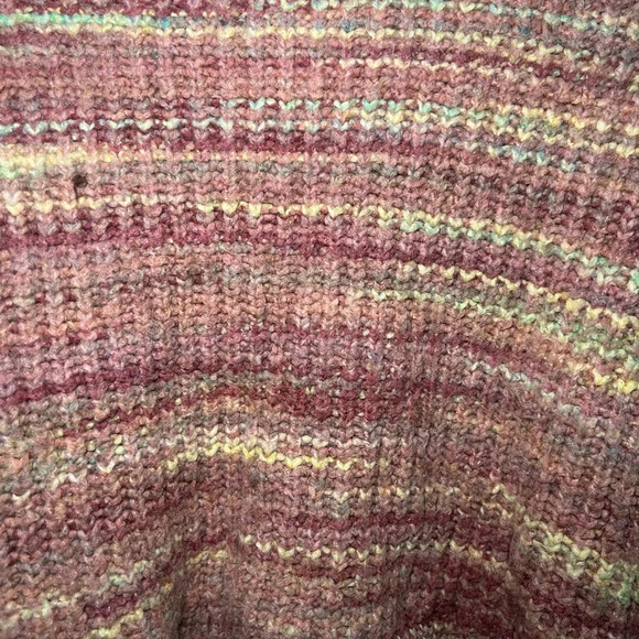 Madewell Space Dyed Waller Crop Cozy Knit Multicolored Cardigan size xs - Picture 7 of 9